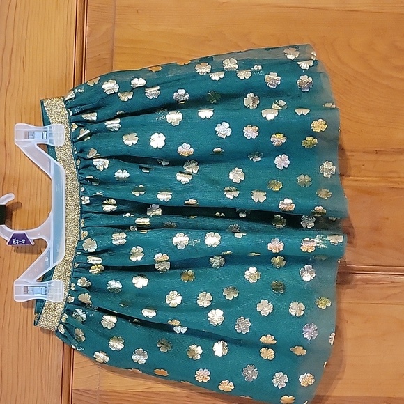 NWT Girls Way to Celebrate St. Patrick day skirt. This is green and gold. - Picture 7 of 7